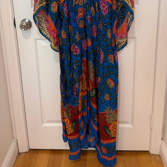 FARM RIO PINEAPPLE GARDEN MAXI KAFTAN DRESS NEW WITH TAGS (NWT) - Picture 2 of 15